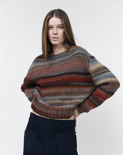Lollys Laundry - FairhavenLL Strikpullover - Rust 
